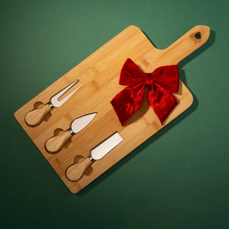 Bambusowy zestaw do serów RAVI